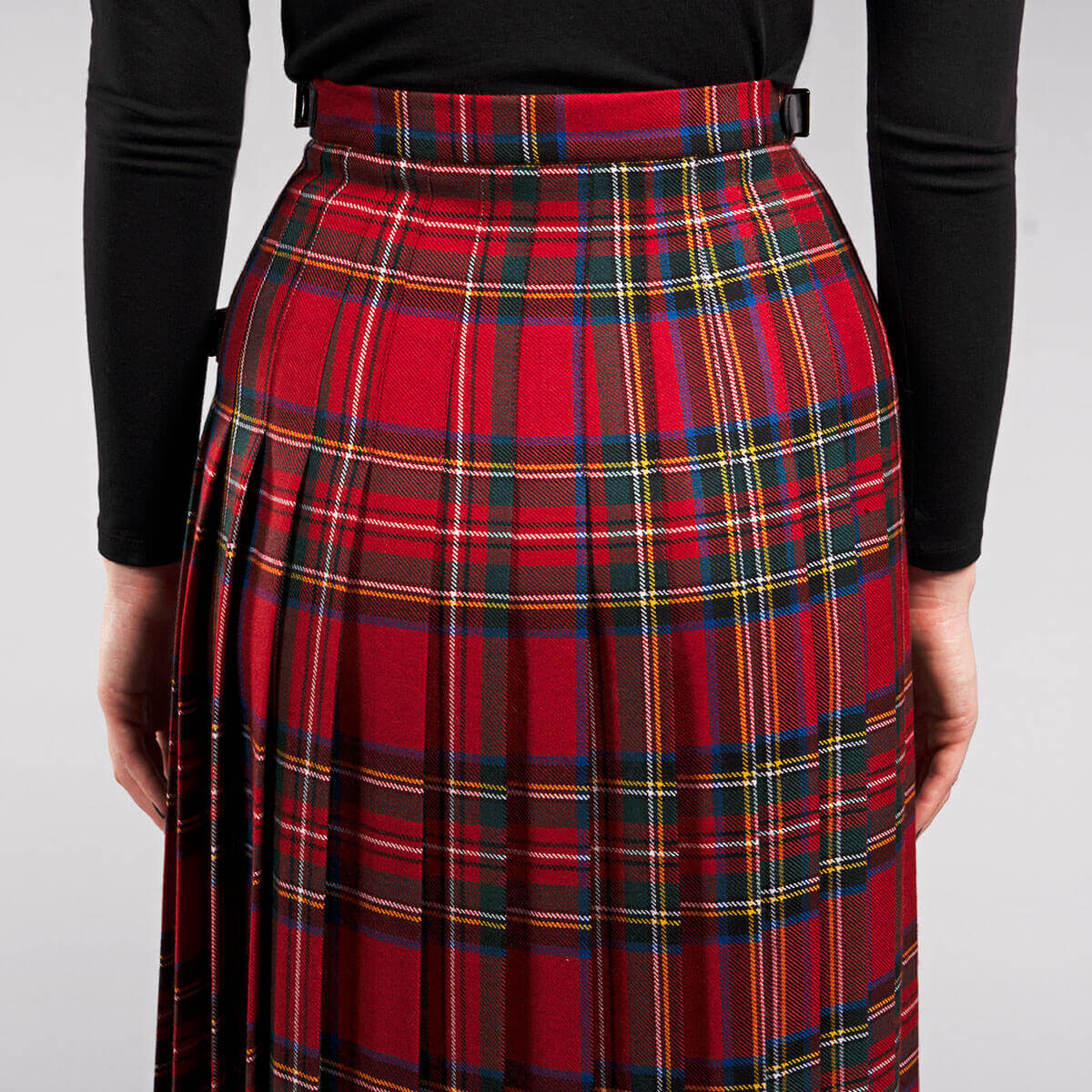 Ladies Tartan Kilted Classic Skirt Gallery Image 6
