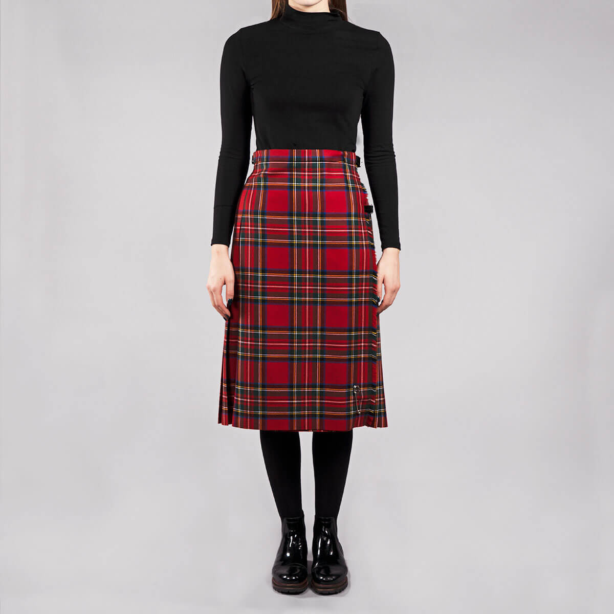 Ladies Tartan Kilted Classic Skirt Gallery Image 2