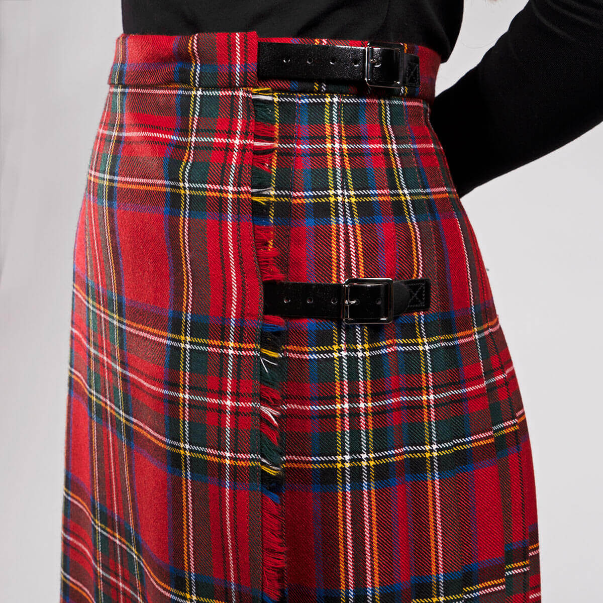 Ladies Tartan Kilted Classic Skirt Gallery Image 5