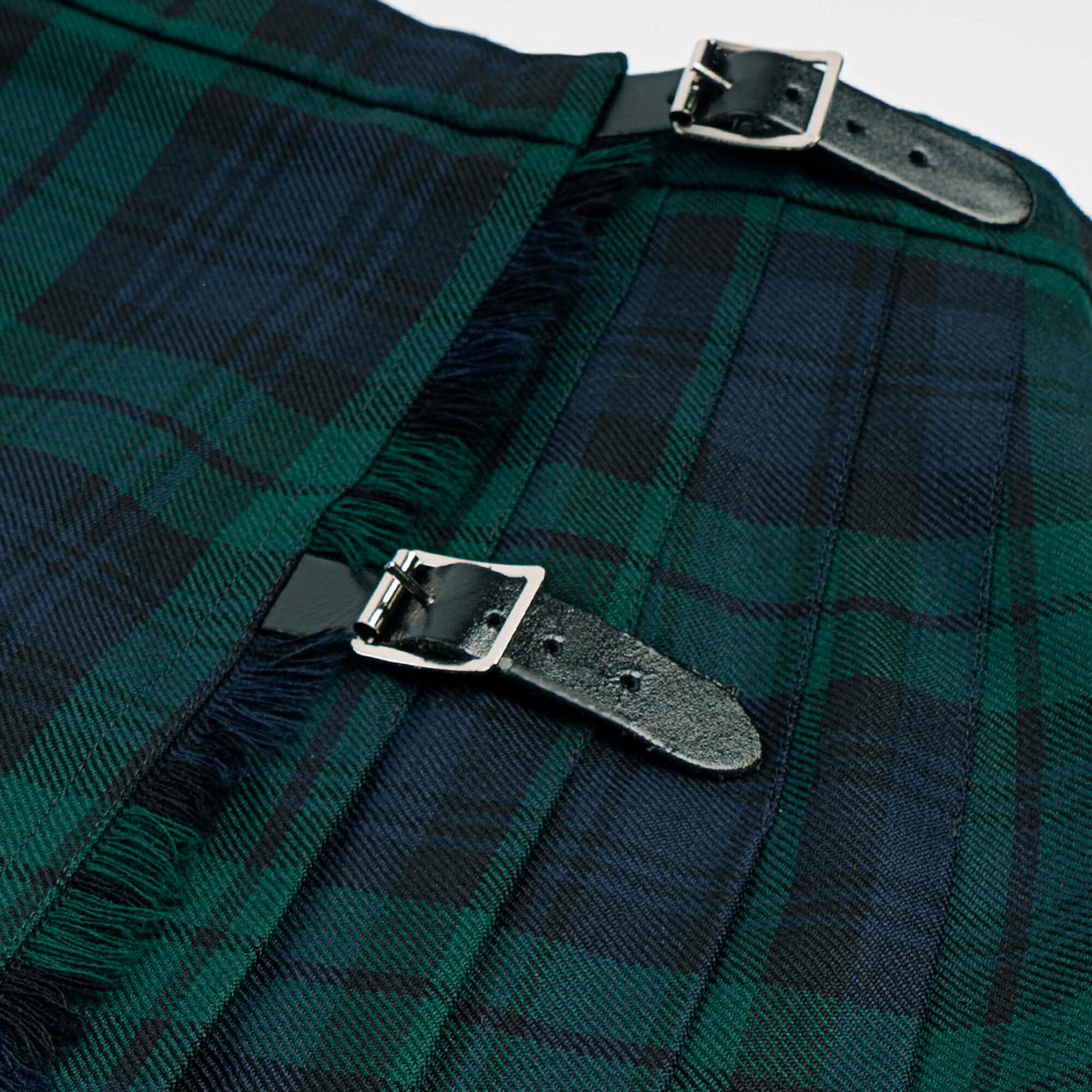 Black Watch Modern Ladies Tartan Classic Kilted Skirt Gallery Image 3