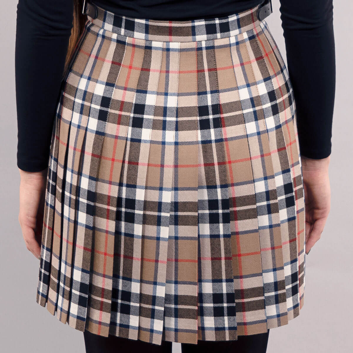 Ladies Tartan Kilted Mini Skirt Gallery Image 6