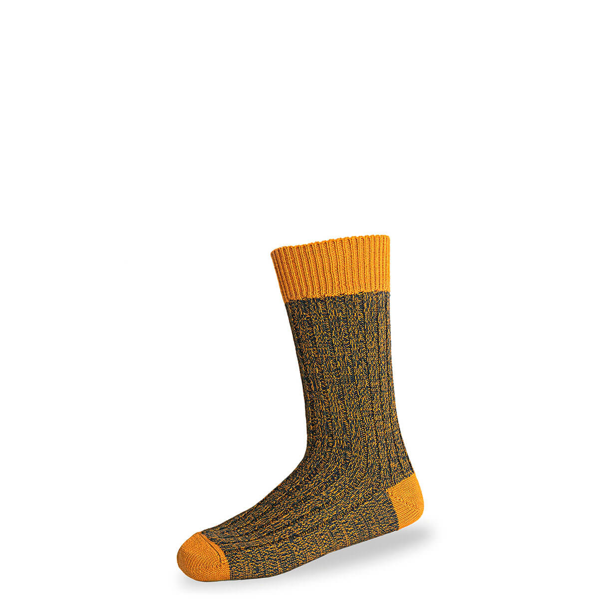 Mens Ochre Firth Crew Length Merino Blend Socks Gallery Image 2