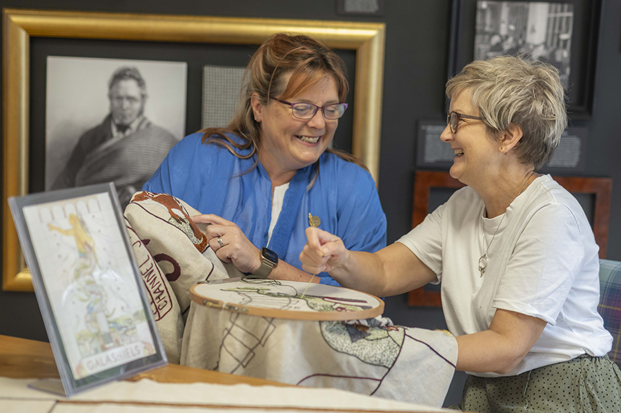 Lochcarron of Scotland Add a Stitch to the Galashiels Interchange Panel