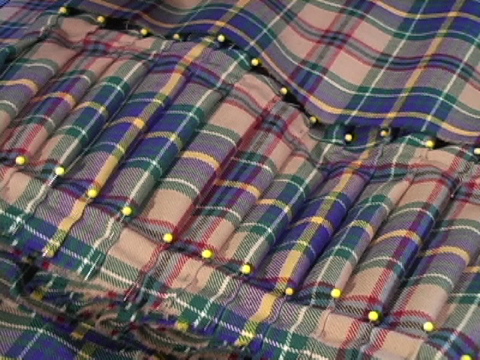 Kilt pleats