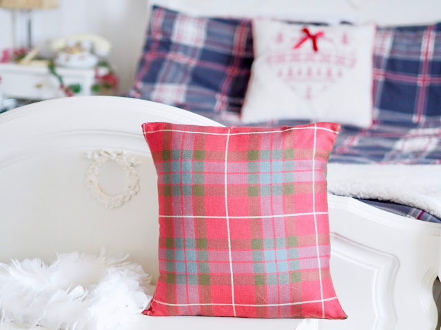 lochcarron of Scotland tartan cushion diy